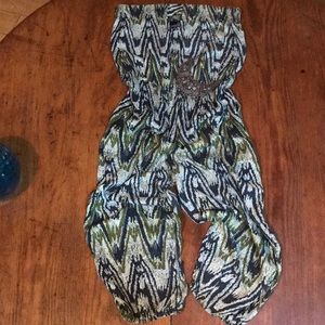 ✨ 🌟Tube Top Jumpsuit❣️w/ cute necklace 🌟